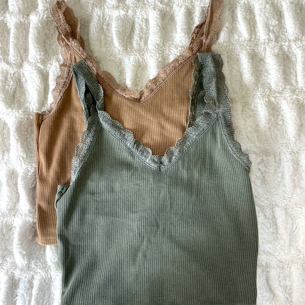 American Eagle Ribbed Tank Tops